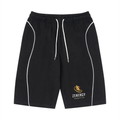 ZENERGY Unisex Piping Drawstring Cotton Shorts